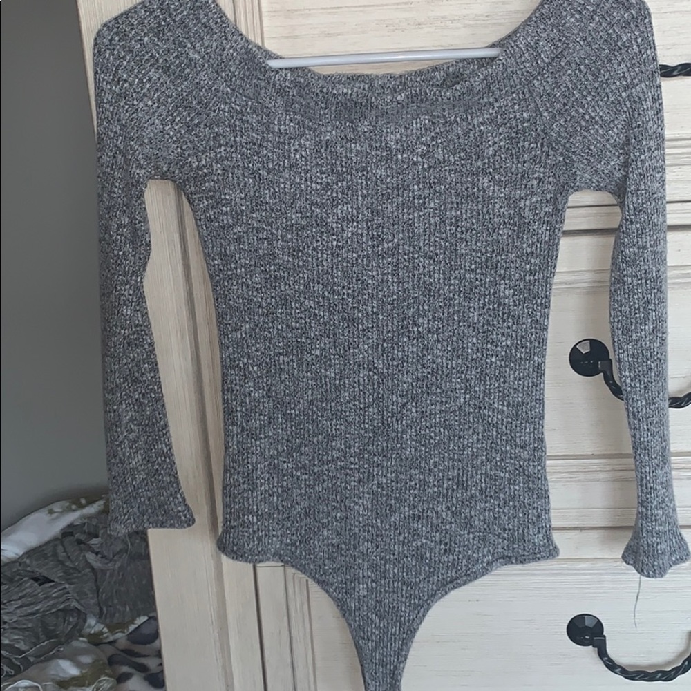 Grey Fashion Nova Bodysuit